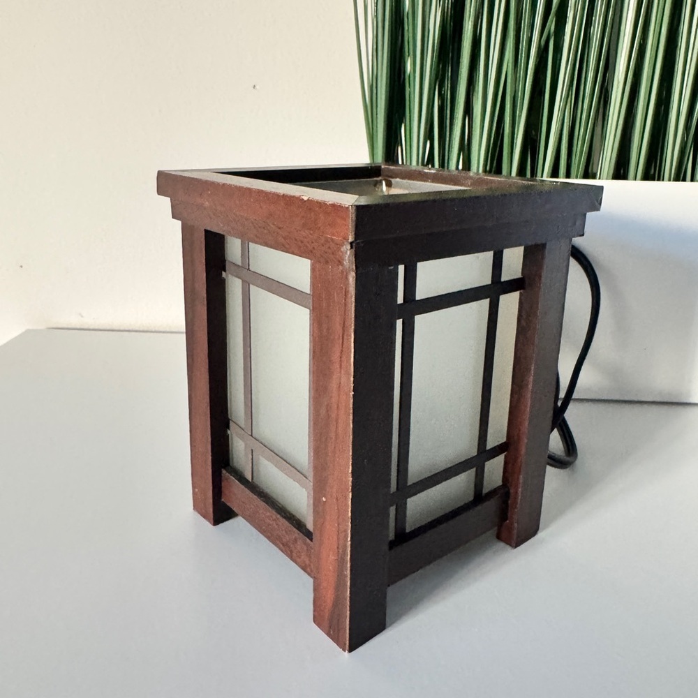 Elegant Brown Wooden Lantern